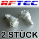 Weisse Standlicht LED mit 5 LED und Superflux W5W