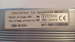 Vitenso Steuerger&auml;t EBC-KT041 36V 320RPM f&uuml;r Speed VIPS Motor