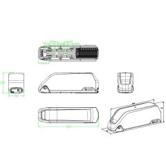 48V 20Ah  960Wh E-Bike Battery SAMSUNG 21700 Zellen f&uuml;r 1000W Motoren