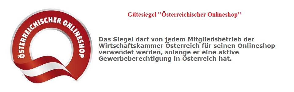 Gütesiegel "Österreichischer Onlineshop&